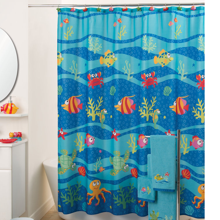 Highland Dunes Pankratz Fish Tails Single Shower Curtain & Reviews